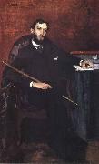 Rodolfo Amoedo Retrato de Gonzaga Duque oil painting